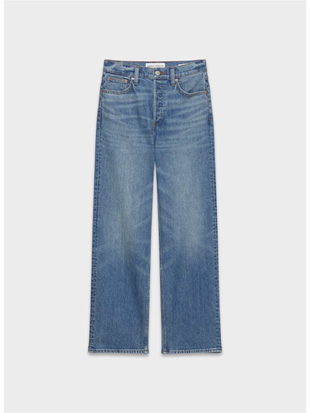 Denim Forum The Arlo Hi-rise Straight Jean in 5 Yrs Kiss N Tell Bl, size 25